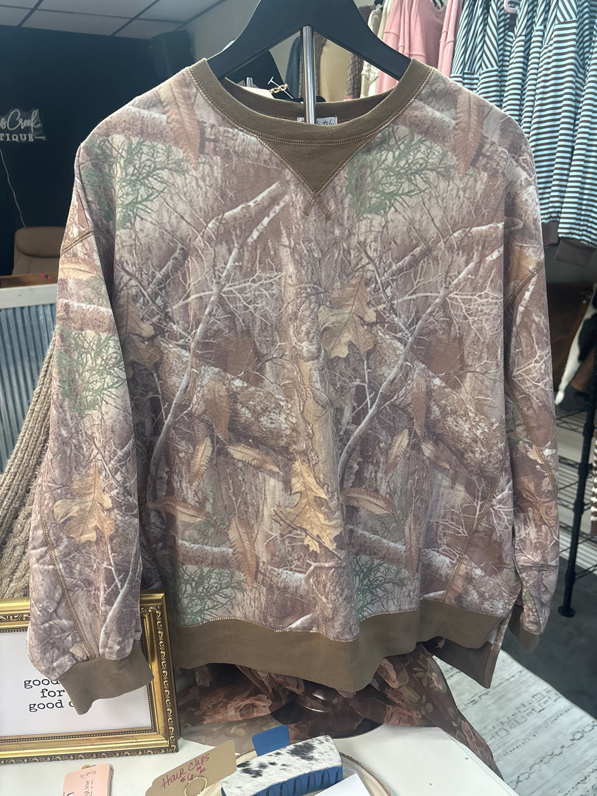 Sadie Camo Pullover