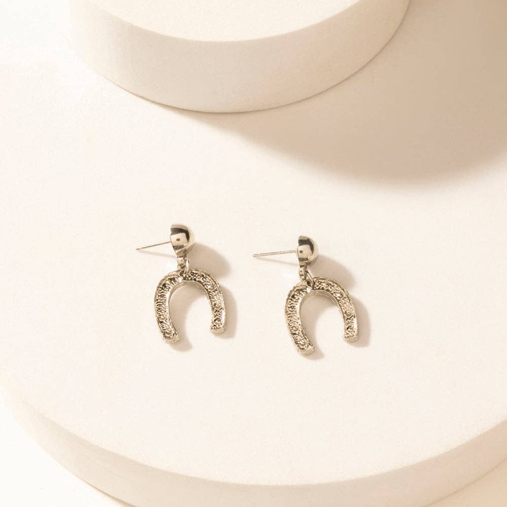 Moonbeam Earrings Set in Silver Shine: Silver Shine