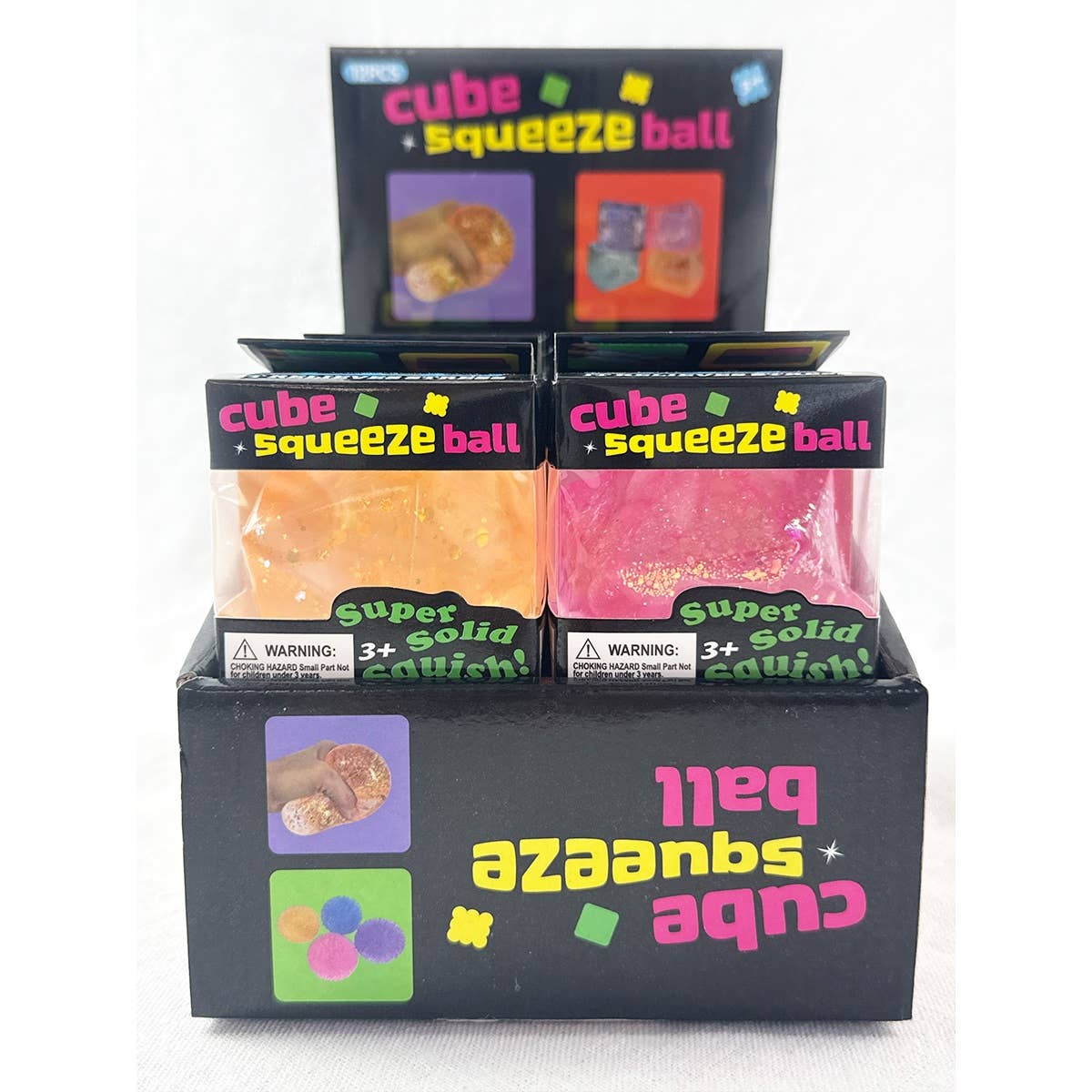 Viral Glittered Diamond Cube Squishy Toy: MIX COLOR / ONE(12)