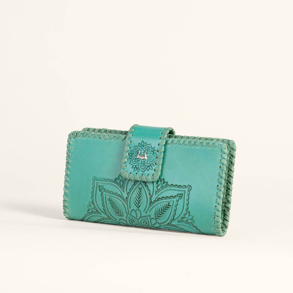 Loyal West Desert Lotus Wallet - Turquoise: Single
