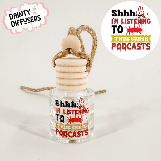 True Crime Podcasts Car Diffuser: Dark Intentions
