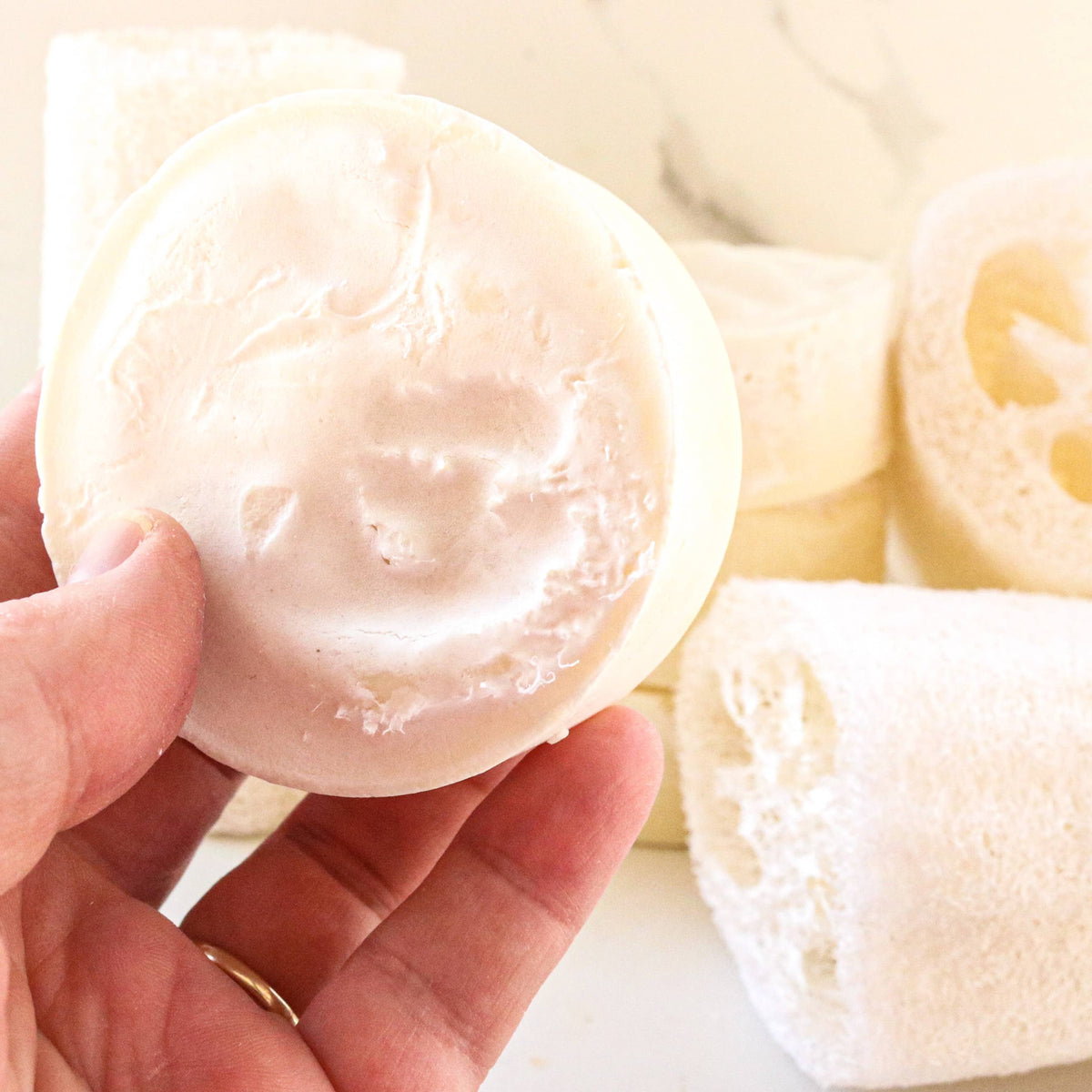Exfoliating Tallow Bar Soap with Loofah | Citrus + Mint