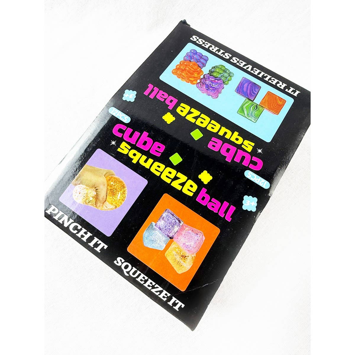 Viral Glittered Diamond Cube Squishy Toy: MIX COLOR / ONE(12)