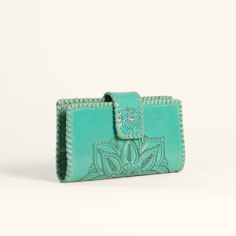 Loyal West Desert Lotus Wallet - Turquoise: Single