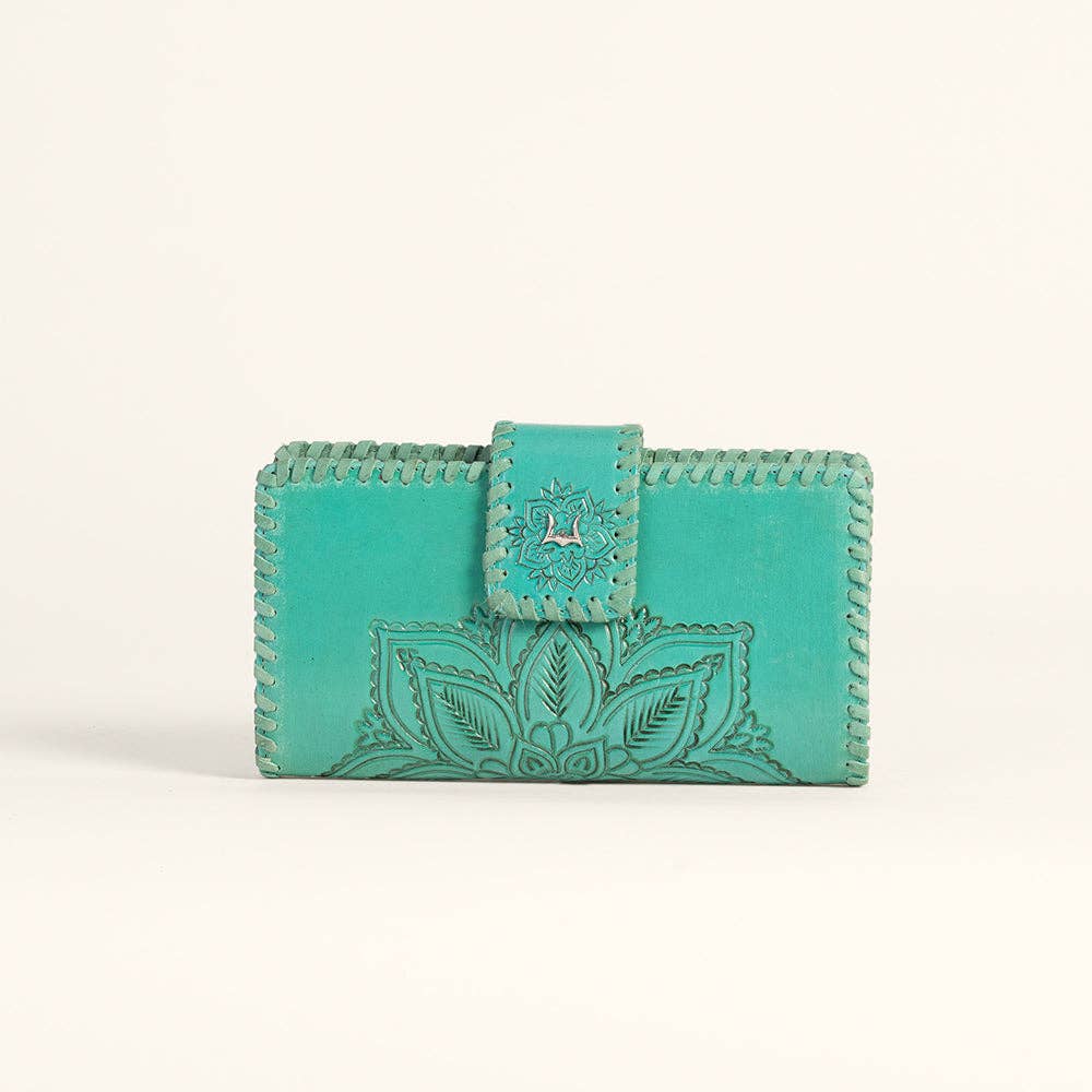 Loyal West Desert Lotus Wallet - Turquoise: Single