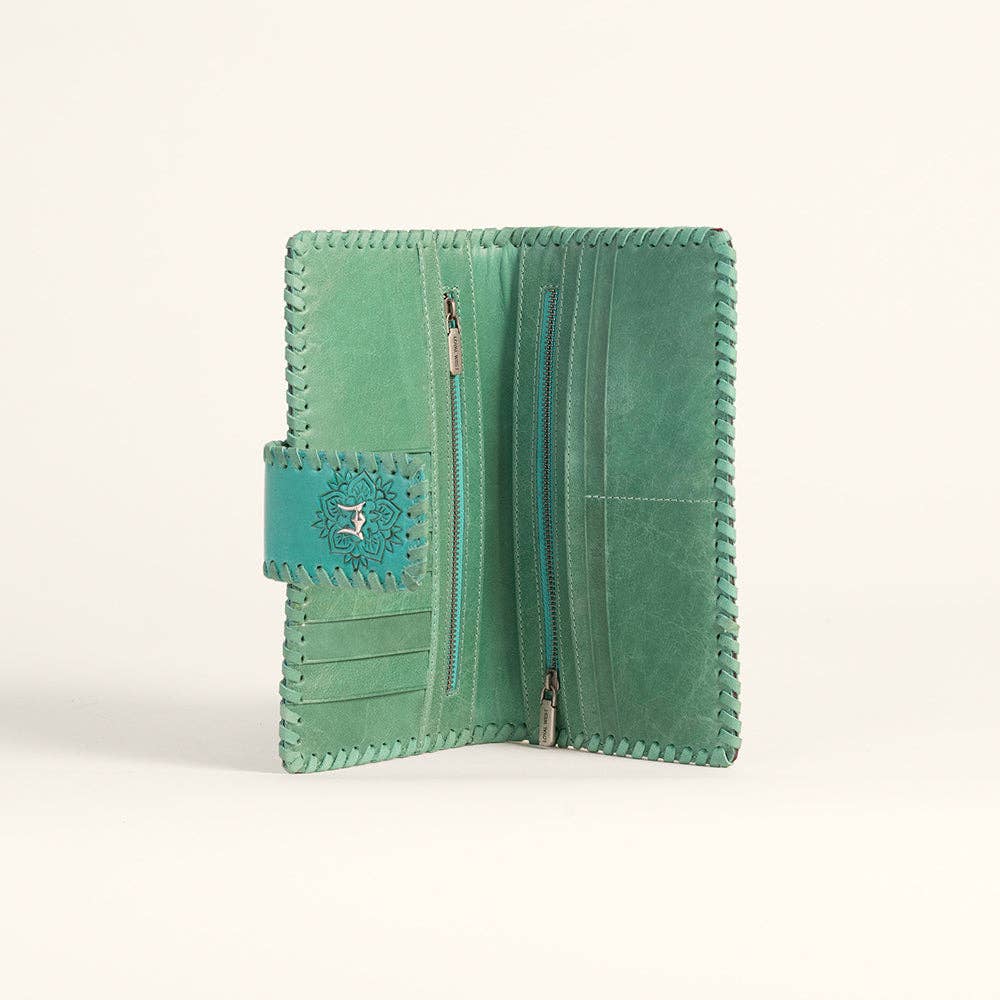 Loyal West Desert Lotus Wallet - Turquoise: Single