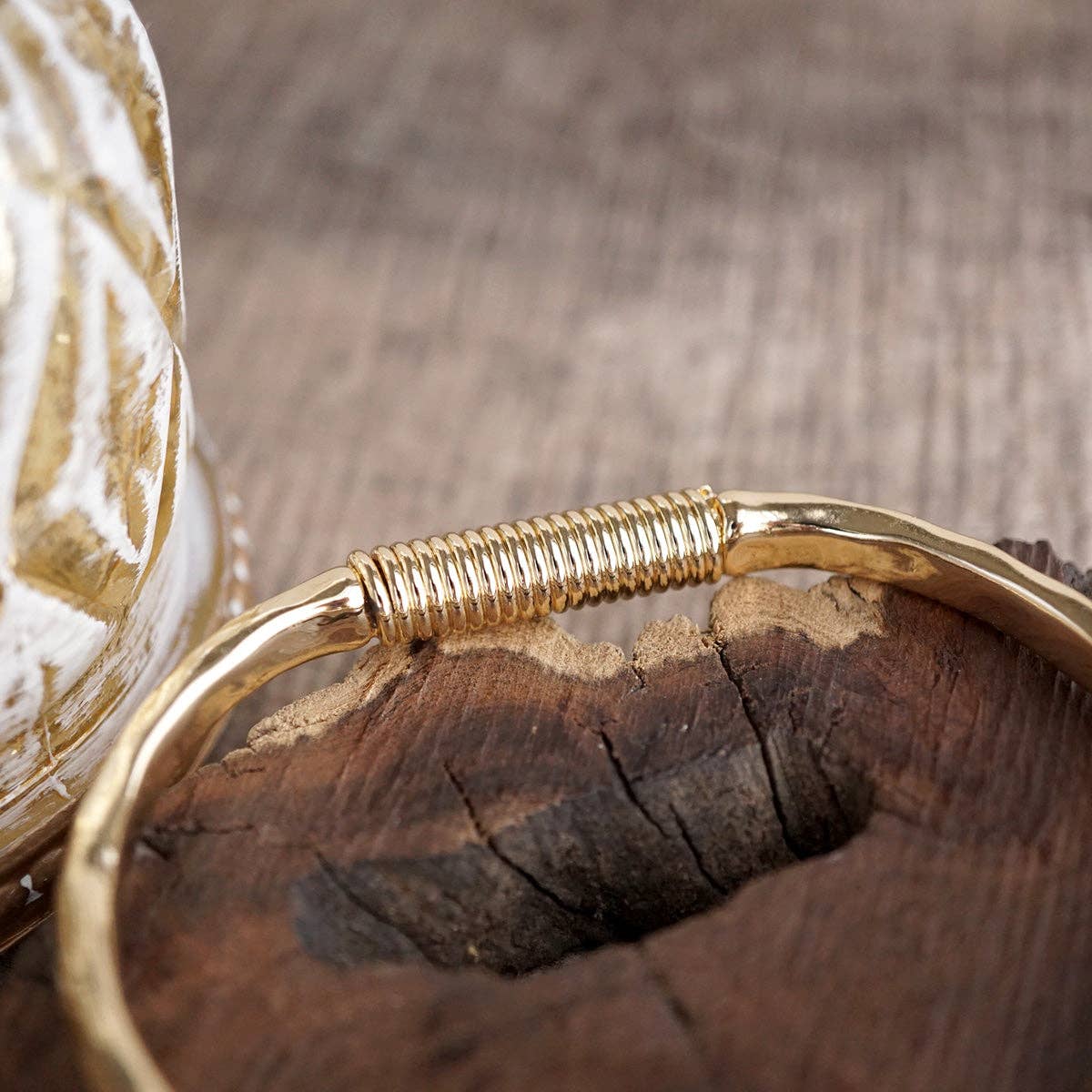 Horse Bit Hinged Bracelet - Rider’s Curve: Silver