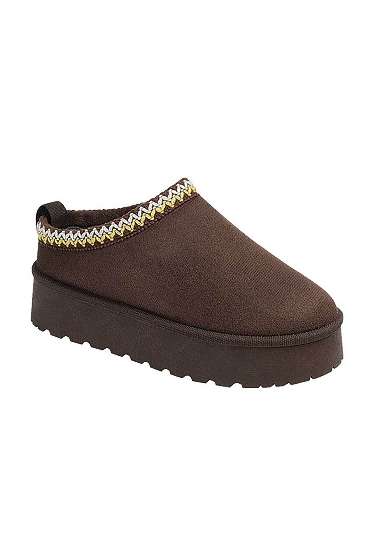 SOLID-10 - UGG style, chunky platform slippers