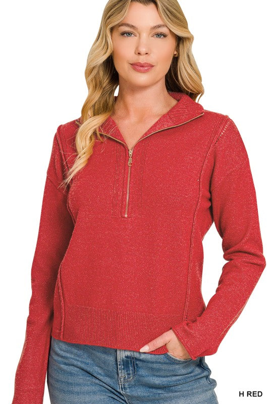 Lux Half Zip Sweater