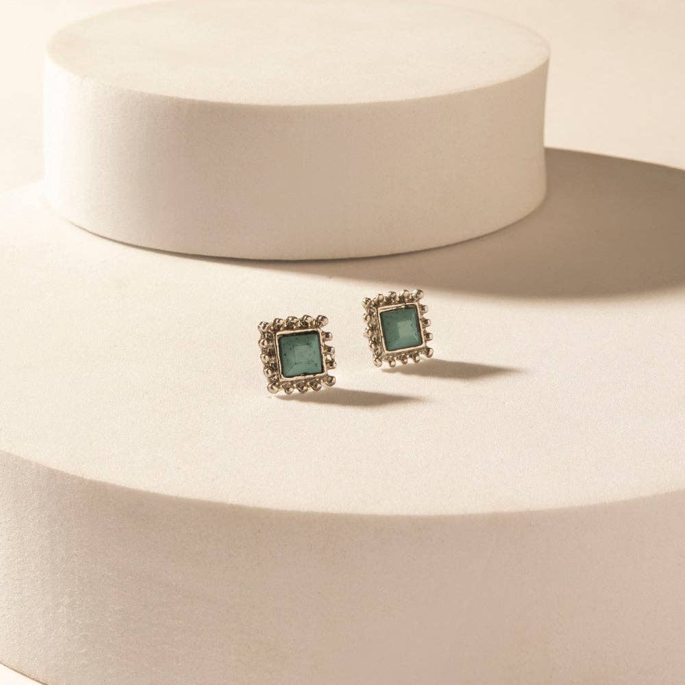 Moonbeam Earrings Set in Silver Shine: Silver Shine