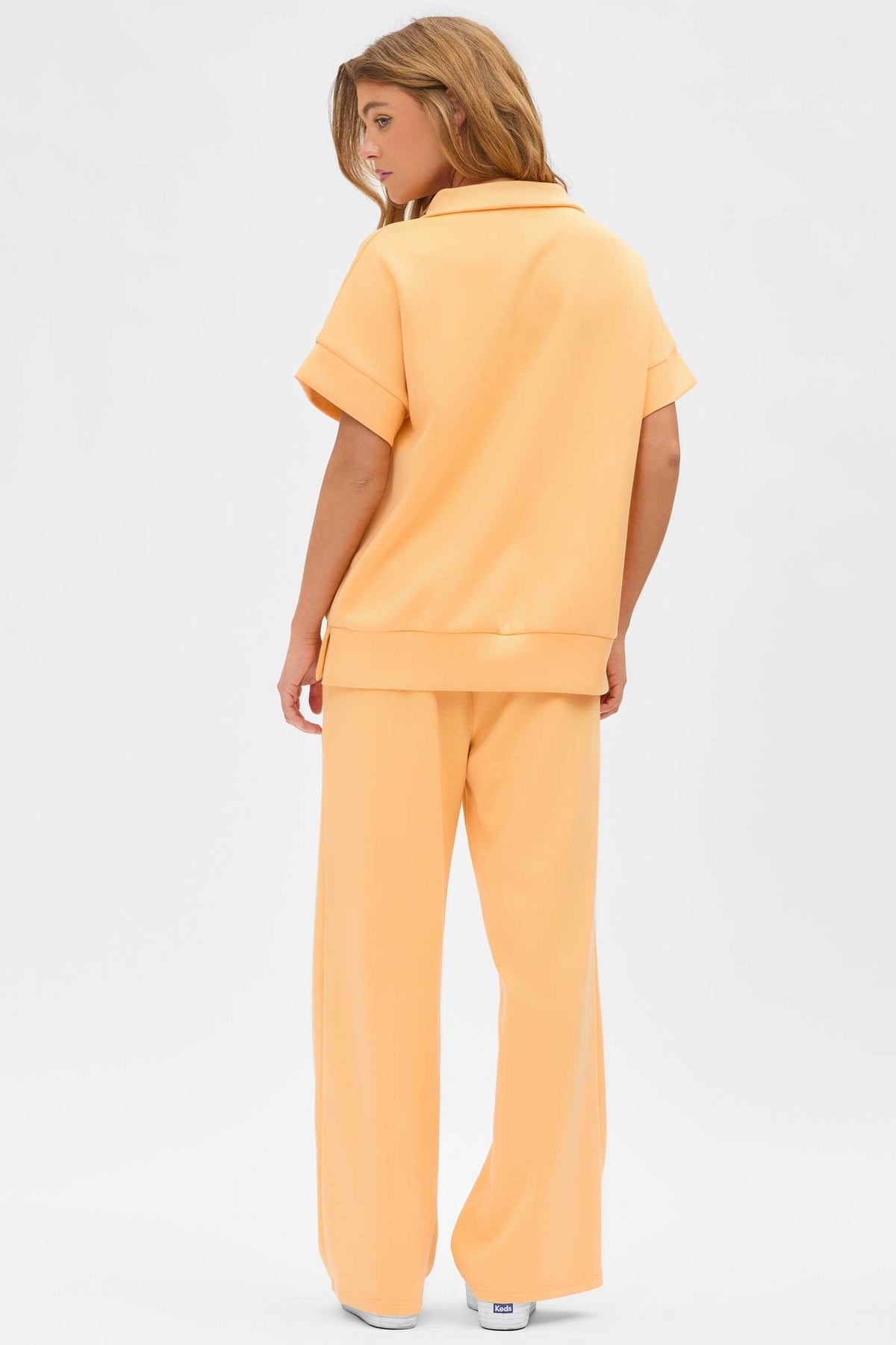 Short Sleeve Quarter Zip + Pants Modal Set TRVSET-CATALINA: GREY