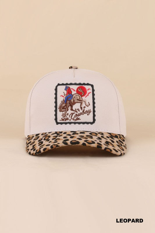 Leopard cowboy Hat
