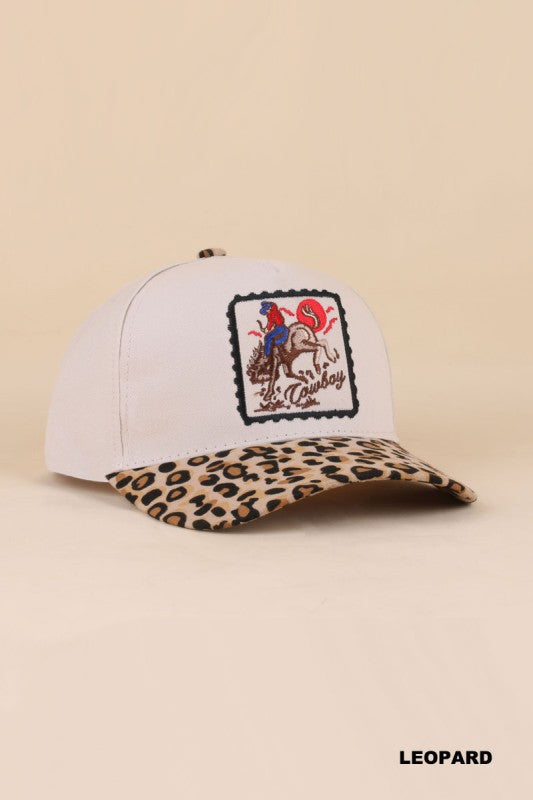 Leopard cowboy Hat
