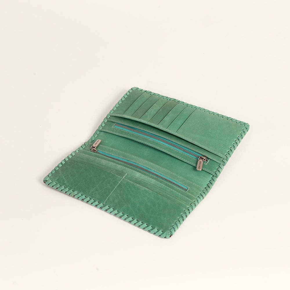 Loyal West Desert Lotus Wallet - Turquoise: Single