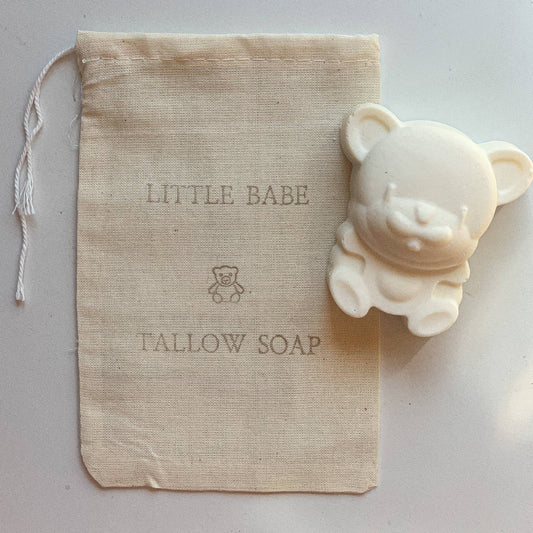 Teddy Bear Tallow Soap | Animal Soap Bars | Tallow Bar Soap