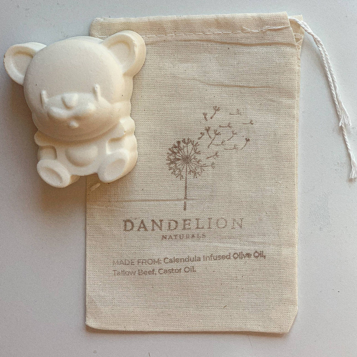 Teddy Bear Tallow Soap | Animal Soap Bars | Tallow Bar Soap