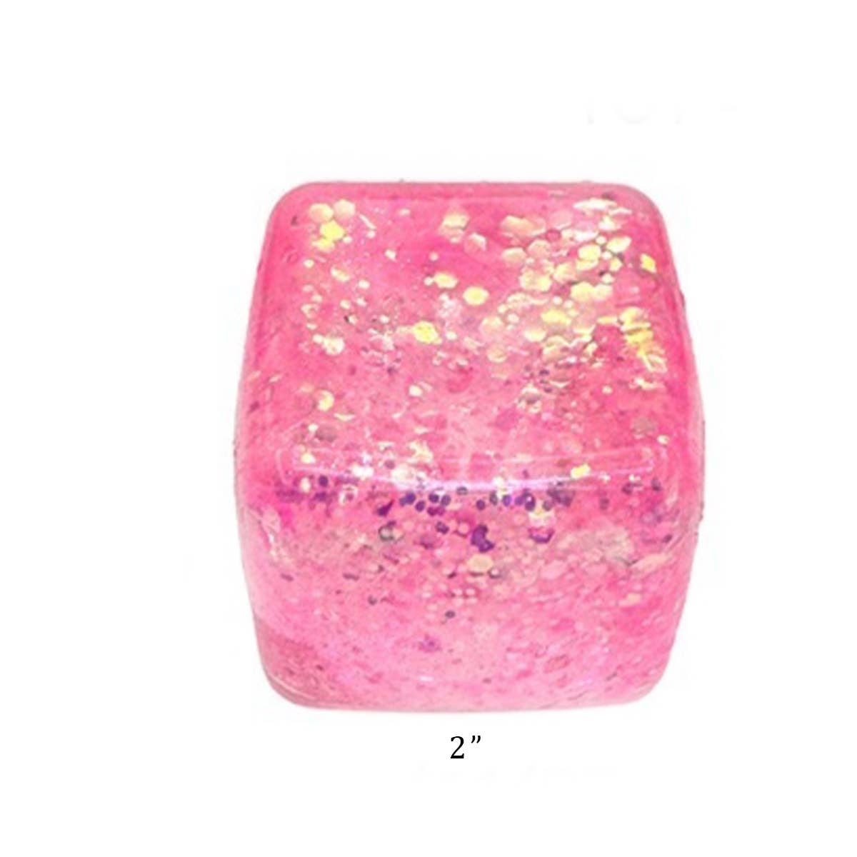 Viral Glitter Ice Cube Squishy Toy: MIX COLOR / ONE(12)