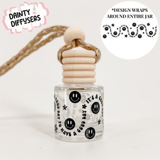Good Day To Have A Good Day Car Freshener | Hanging Car Diffuser: Paloma