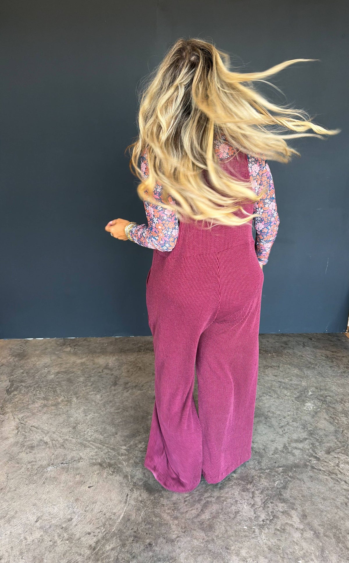 FALL KARLI OVERALLS: PLUM