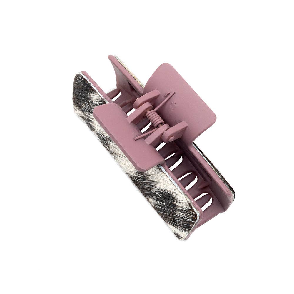 Sunset Sunflower Hair Comb Clip: Hand-Tooled