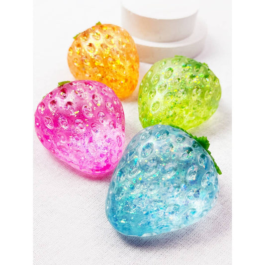 Sugary Strawberry Maltose Squishy Toy: MIX COLOR / ONE(12)