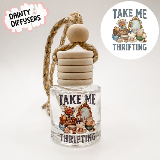 Take Me Thrifting Car Diffuser: Novelty