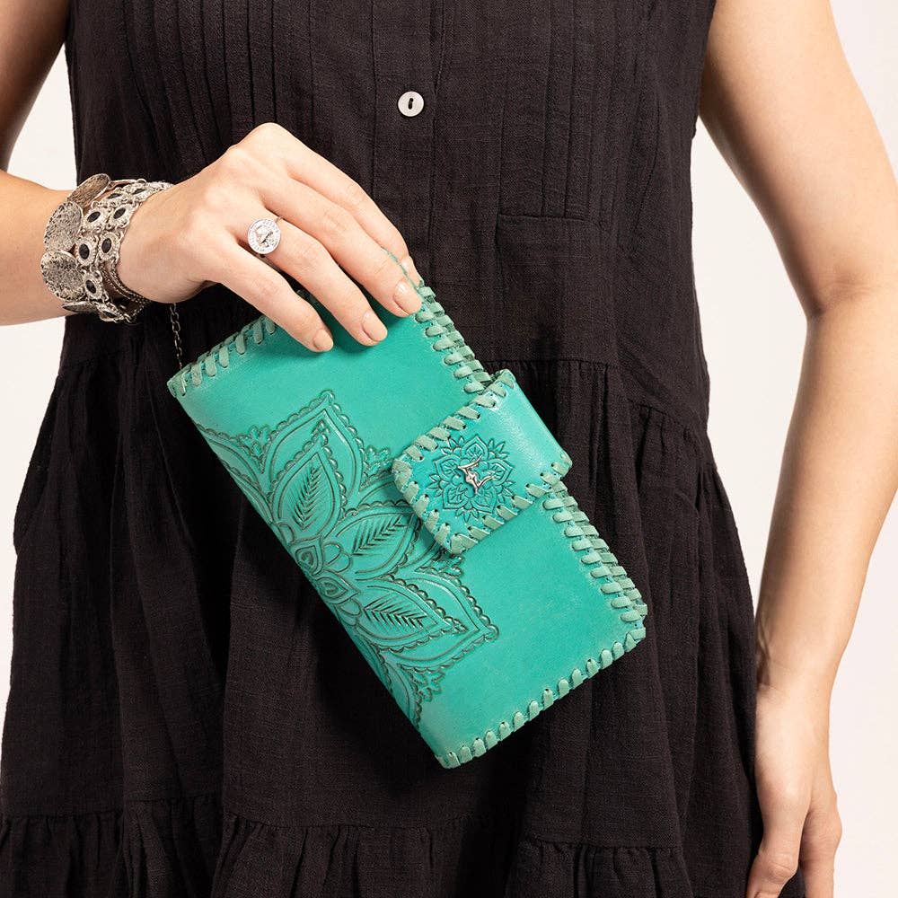 Loyal West Desert Lotus Wallet - Turquoise: Single