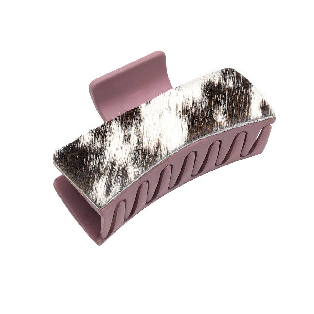 Sunset Sunflower Hair Comb Clip: Hand-Tooled