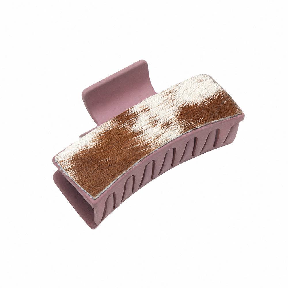Sunset Sunflower Hair Comb Clip: Hand-Tooled