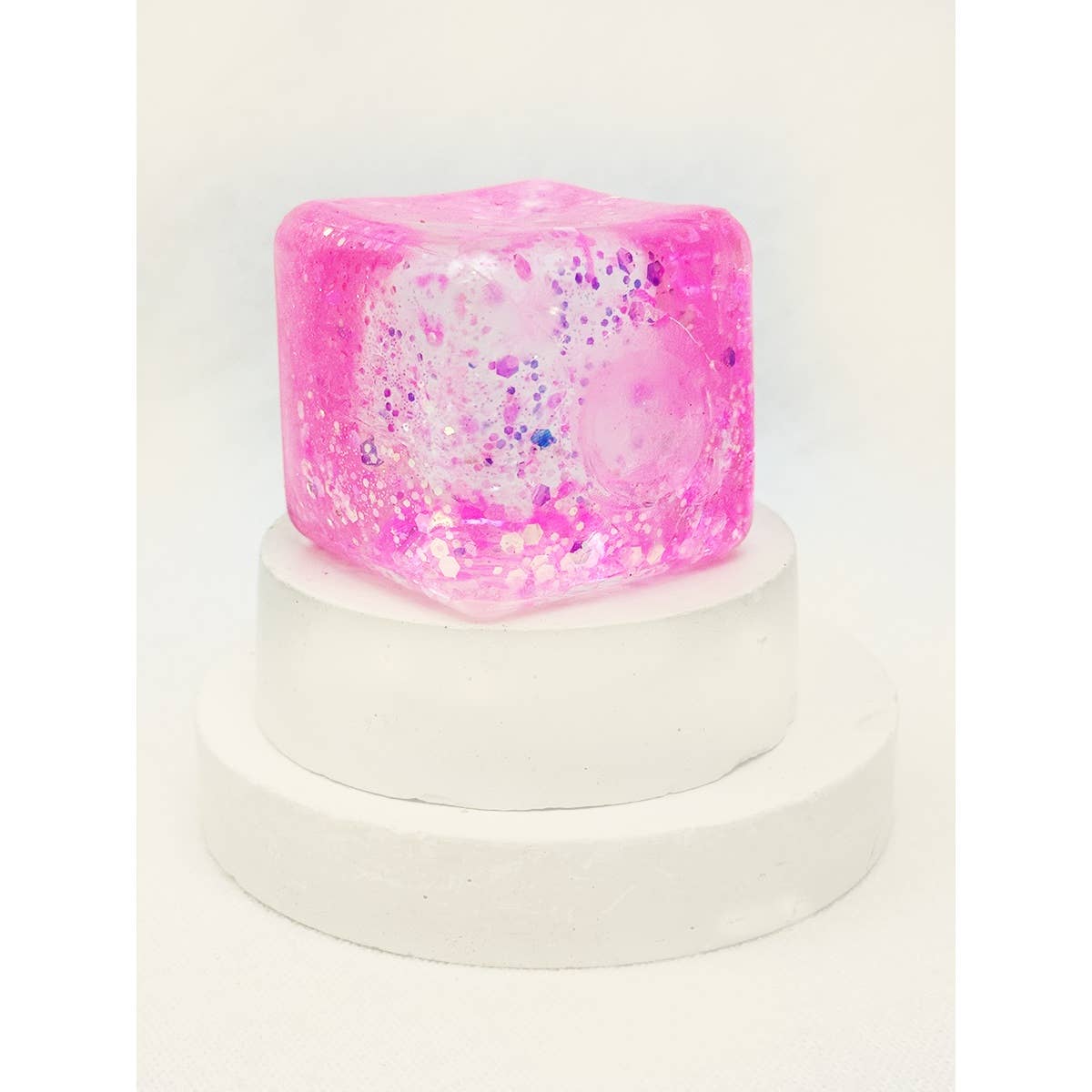 Viral Glitter Ice Cube Squishy Toy: MIX COLOR / ONE(12)